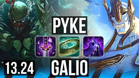 PYKE Vs GALIO MID 1400 Games Legendary 16 3 7 KR Grandmaster