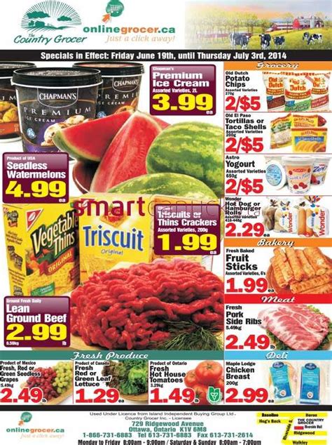 The Country Grocer Flyer June To July