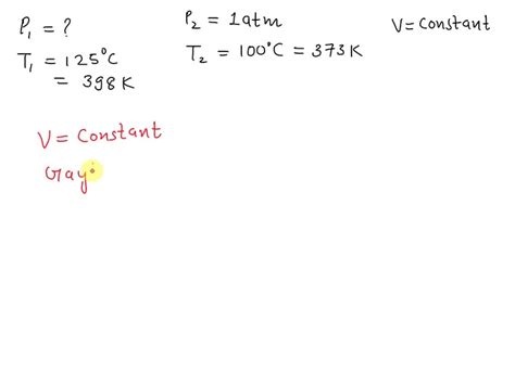 Solved In A Pressure Cooker Water Boils At C What Is The