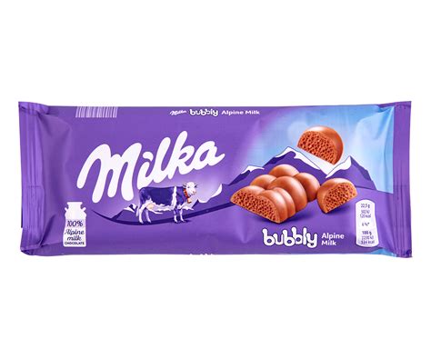 317 Oz This Bubbly Milk Chocolate Bar Takes Milkas Classic Milk Chocolate And Adds A Fun