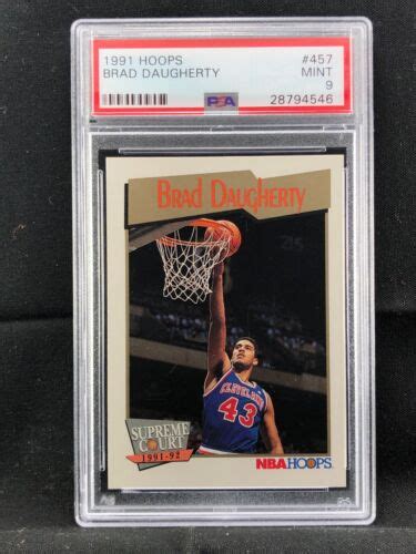 Hoops Basketball Psa Brad Daugherty Cleveland Cavaliers Ebay