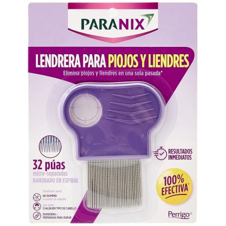 Paranix Lendrera Elimina Piojos Y Liendres Sin Da Ar El Cabello