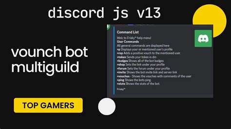 Vounch Bot Discordjs V13 No Coding Youtube