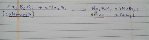 Borax Is Prepared By Treating Colemanite With A Na2co3 B NaCl C NaNo3