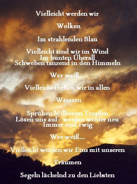 Wolken Gedichte und sprüche Gedanken Weisheiten zitate