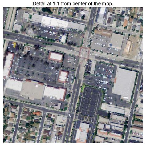 Aerial Photography Map of Hawaiian Gardens, CA California