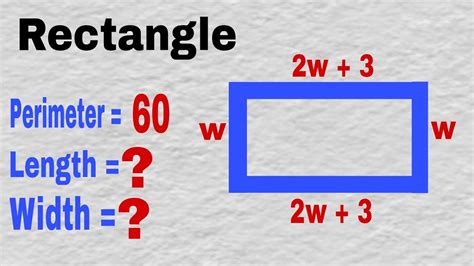 How To Find Perimeter Of A Rectangle Perimeter And Area Youtube