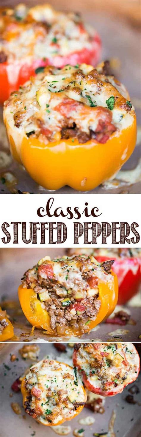 Classic Stuffed Peppers Recipe Self Proclaimed Foodie