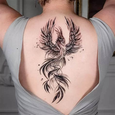 Phoenix Tattoo Black And White Clip Art Black And White Tattoo Design