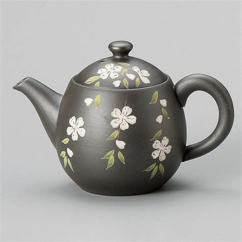 日本製 茶壺 常滑燒 富仙黒櫻 茶壺