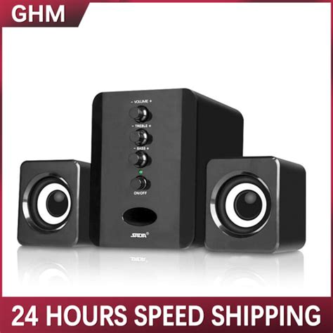 Usb Wired Computer Speaker Bass Stereo Subwoofer Sound Box Combination