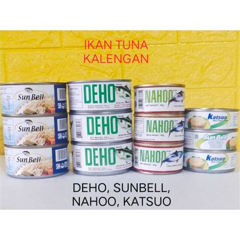 Jual Ikan Tuna Kalengan Deho Sunbell Nahoo Katsuo Shopee Indonesia