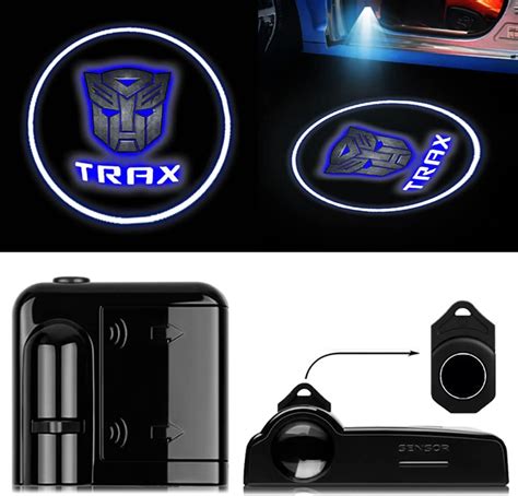 Buy 2pcs Car Door Lights Logo Projector Wireless Car Door Paste Projector Fit Autobots Led Logo