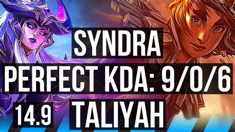 Syndra Vs Taliyah Mid Legendary Br Diamond Youtube