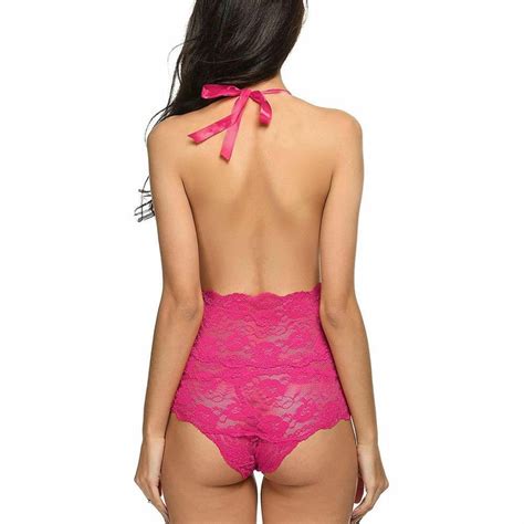 Valentine S Sexy Lingerie One Piece Lace Jumpsuit Gem