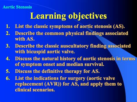 Aortic Stenosis Flashcards Quizlet