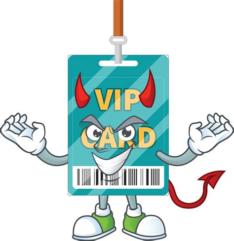 Cartoon Character Of Vip Pass Card 21604776 Vector Art At Vecteezy