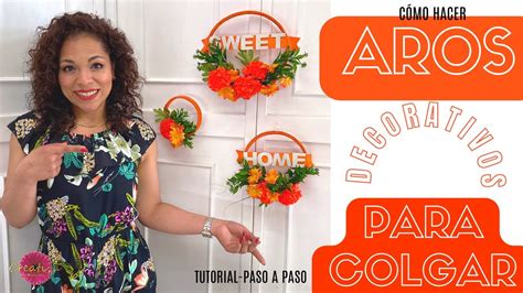 C Mo Hacer Aros Decorativos Para Colgar Tutorial Paso A Paso Youtube