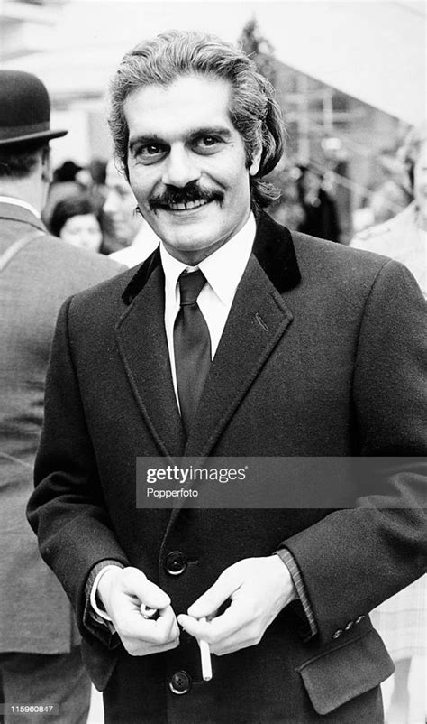 Film Star Omar Sharif At Longchamps Near Paris On 6th October 1970