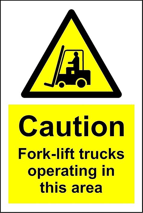 Amazon Warning Caution Fork Lift Trucks Operating In This Area