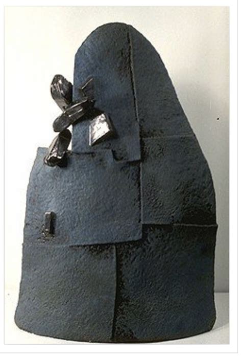 Robert Glover Ceramic Sculpture Slab With Extruded Details Stoneware