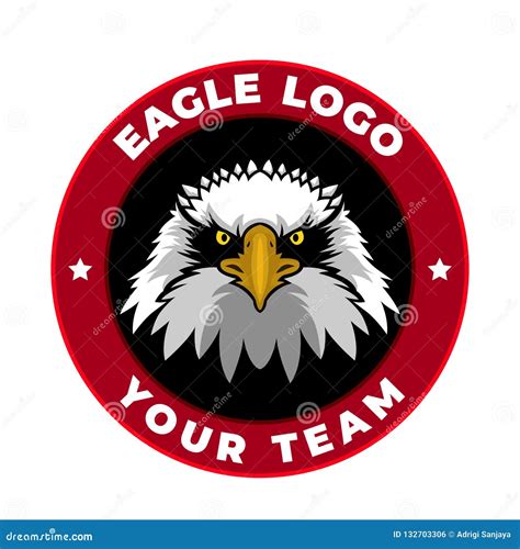 Eagle Mascot Logo. Eagle Logo with Circle Frame Stock Vector ...