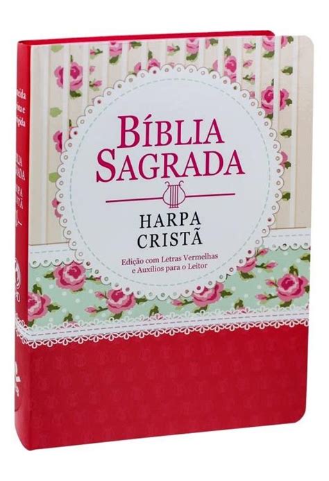 B Blia Sagrada Rc Harpa Crist Letra Gigante Capa Semi Flex Vel