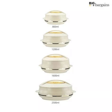 3Pc 4Pc Plastic Hot Pot Thermal Insulated Casserole Set Food Warmer