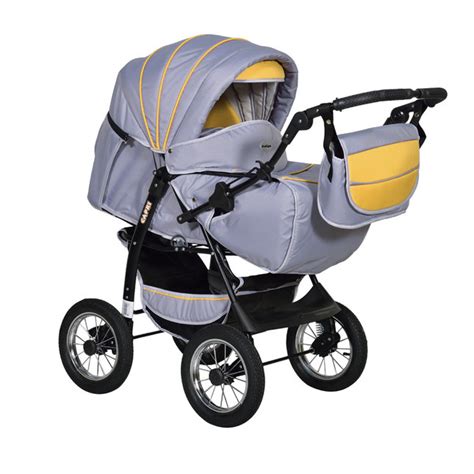 Детская коляска трансформер CAPRI PC на надувных металлических колесах ...