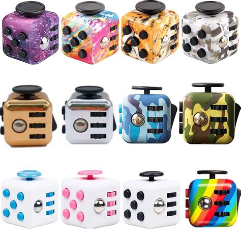 Resusly Magic Fidget Cube With 6 Pressure Or Stress Relief Functions Joystick Steel Ball