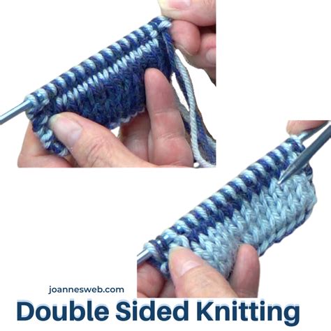 Double Sided Knitting Knitting Two Colors Simultaneously