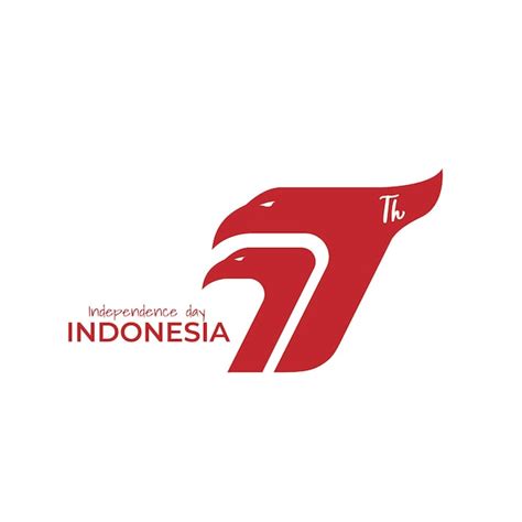 Premium Vector 77th Indonesia Independence Day Logo