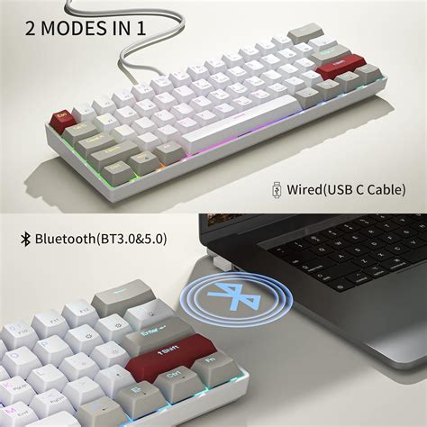 Newmen GM Percent Keyboard Wireless Bluetooth Wired Hot Swappable Mechanical Keyboard