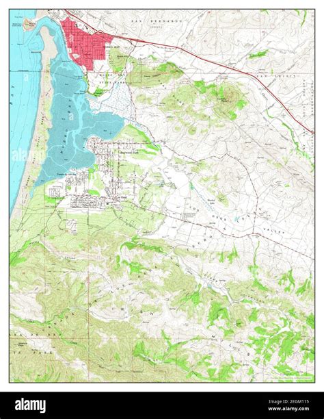 Morro Bay South California Map 1965 124000 United States Of