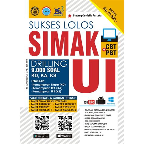 Jual Buku SUKSES LOLOS SIMAK UI Shopee Indonesia