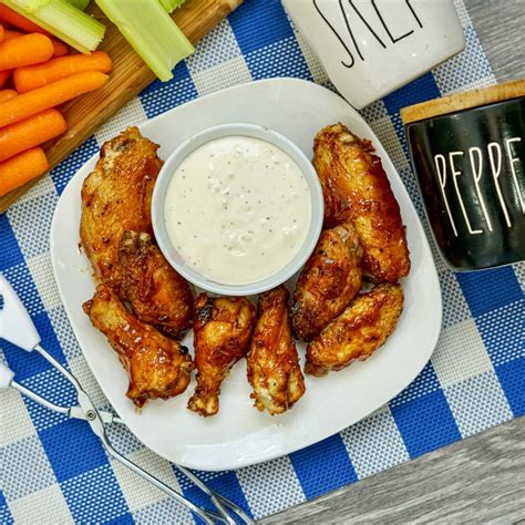 Air Fryer BBQ Chicken Wings - Made In A Pinch