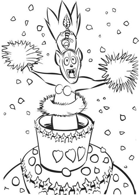 Madagascar Coloring Pages King Julien Coloring Home