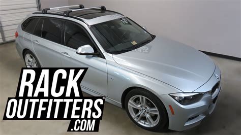 2013 To 2016 Bmw 3 Series Wagon With Thule Aeroblade Edge Roof Rack Crossbars Youtube