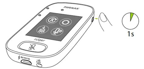 Phonak Roger Touchscreen Mic Assistive Listening Devices User Guide