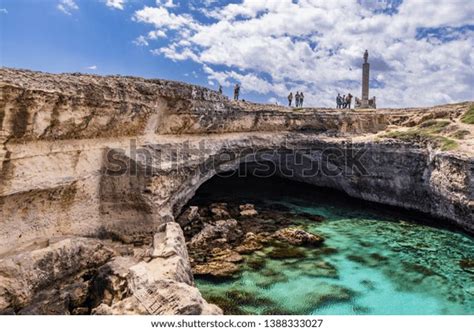 Archaeological Site Tourist Resort Roca Vecchia Stock Photo 1388333027