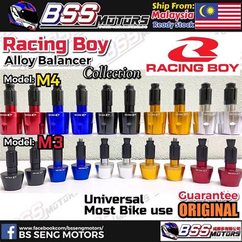 Racing Boy Original M M Balancer Alloy Color Universal Handlebar End