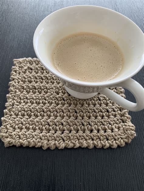 Cafe Latte Mug Rugs: Crochet pattern | Ribblr