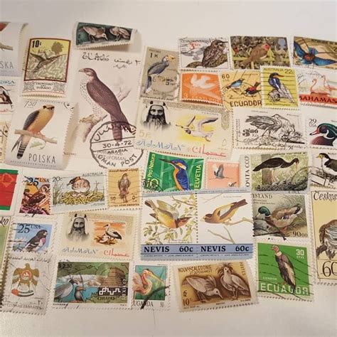 Vintage Bird Stamps - Etsy