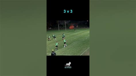 3 v 3 | Rugby Drills | Rise Up Rugby - YouTube