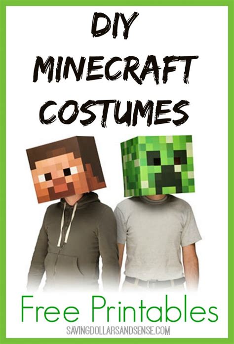 Homemade Minecraft Costume Ideas Saving Dollars And Sense