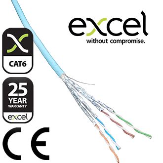 Excel Solid Cat A Cable U Ftp Lsoh Cpr Euroclass B Ca M Reel Ice