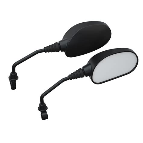 Handlebar Mounted Adjustable Mirrors In Black 2 Pack Ronnie S Mail Order