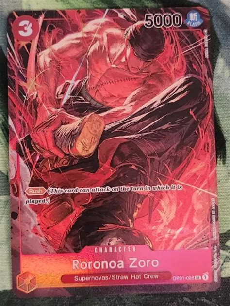 One Piece Card Game Roronoa Zoro Alt Art Op Sr Romance Dawn