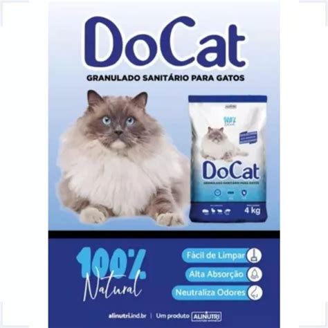 Areia Sanit Ria Para Gatos Docat Kg Mercadolivre