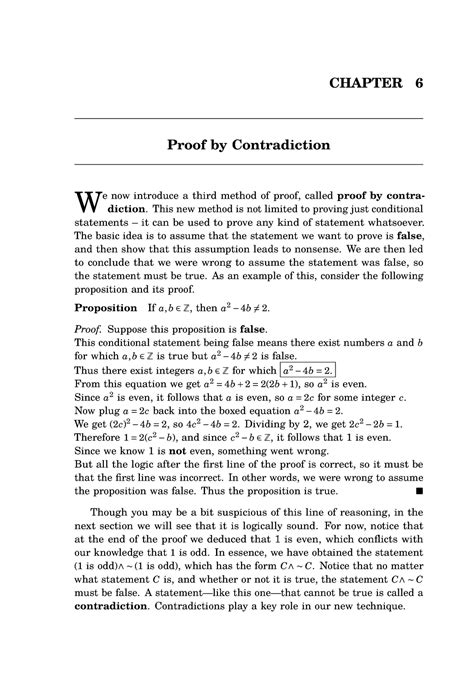 Contradiction Proofs Chapter 6 Proof By Contradiction W E Now Introducea Third Method Of Proof